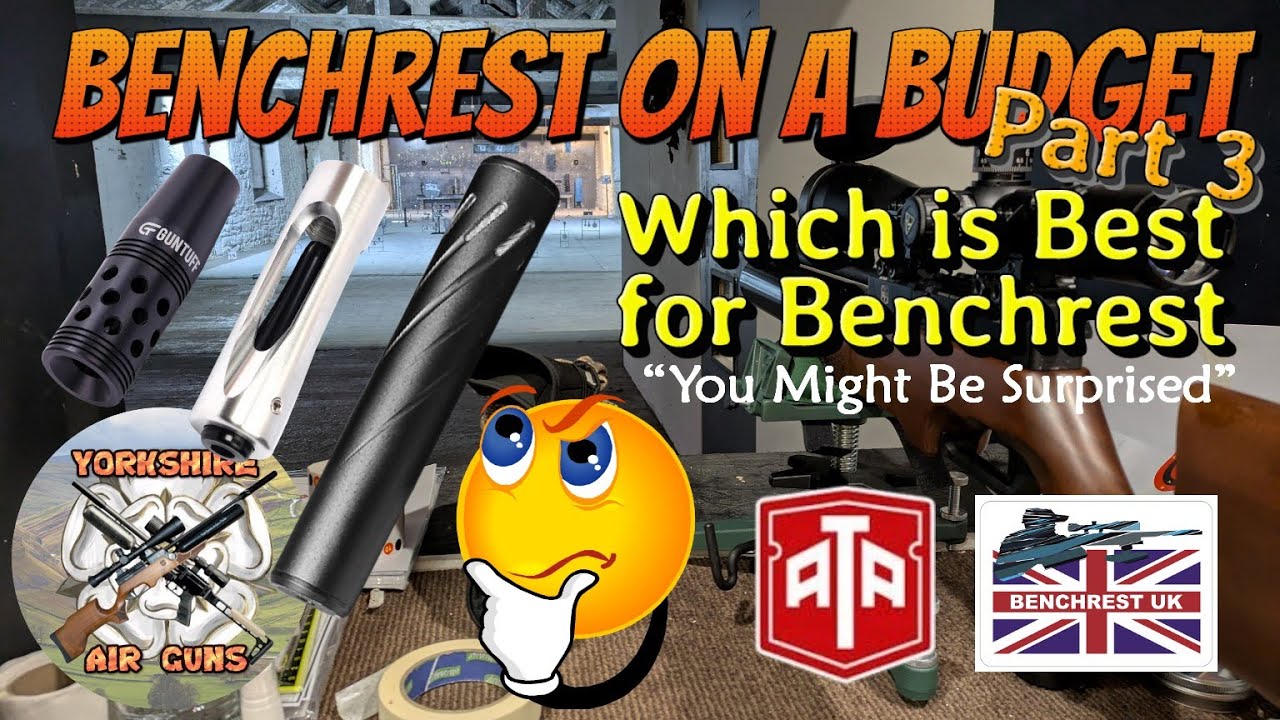 Benchrest on a budget part 3 Which is Best Nothing, Muzzel Break, Air Stripper or Moderator ?