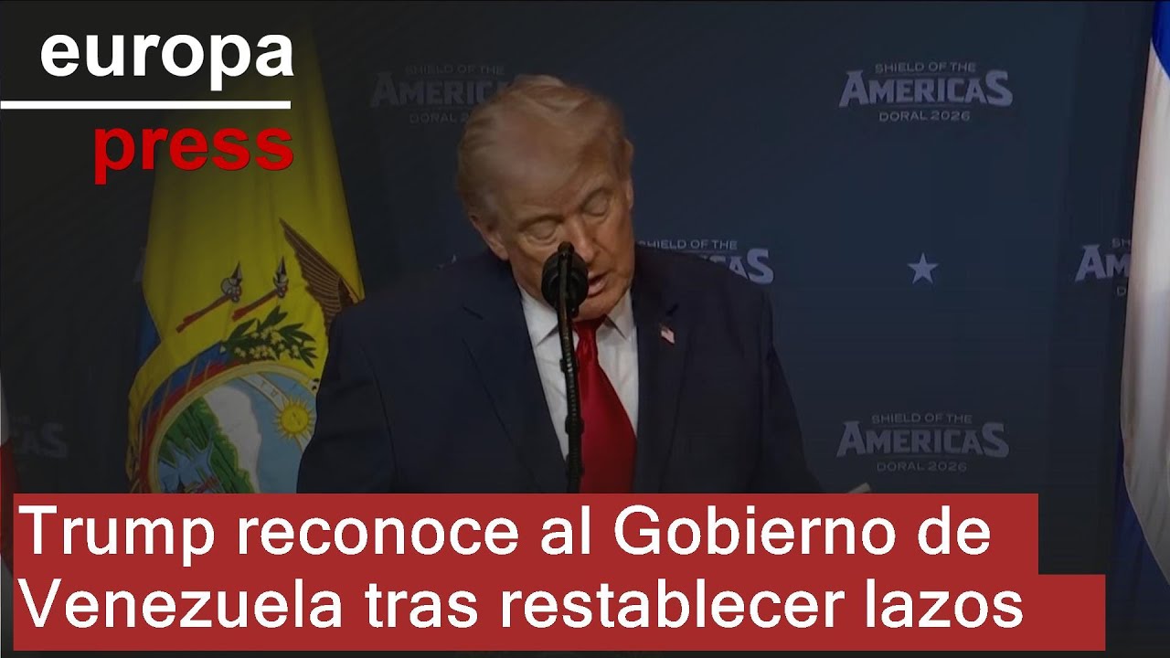 Trump confirma el reconocimiento del Gobierno de Venezuela tras reparar relaciones diplomáticas