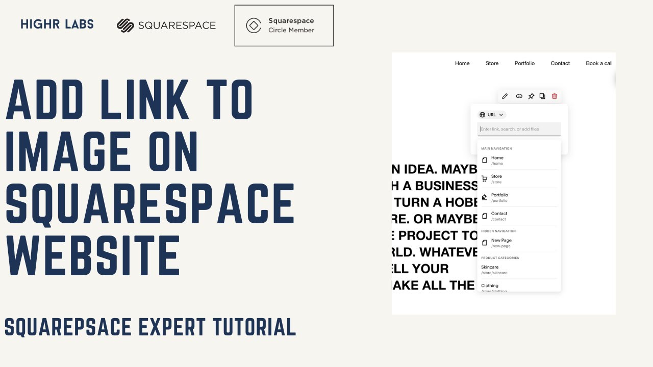How to Add a Link to an Image on a Squarespace Website