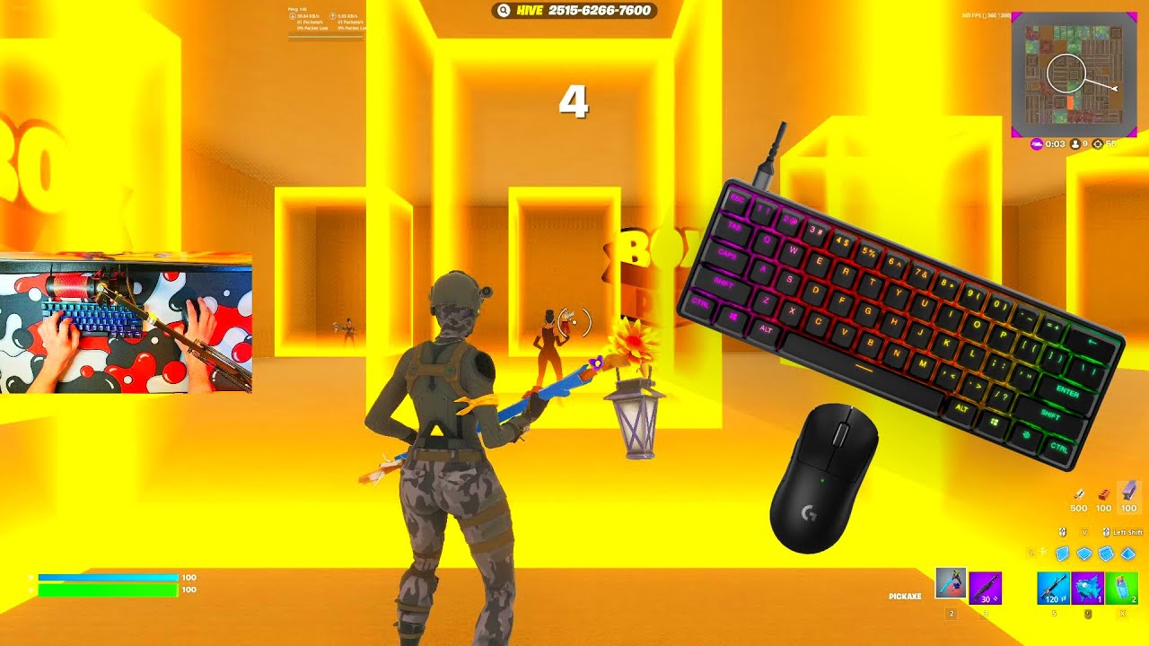 ⭐️Steelseries Apex Pro Mini ASMR Fortnite Chill 💤 Box Fight Zone Gameplay Smooth📦360HZ 4k⭐️