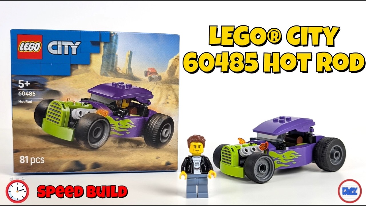 Building the new LEGO&reg; City 60485 Hot Rod