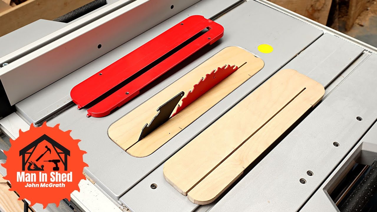 Table Saw Zero Clearance Insert, How to make one and Why you need One!