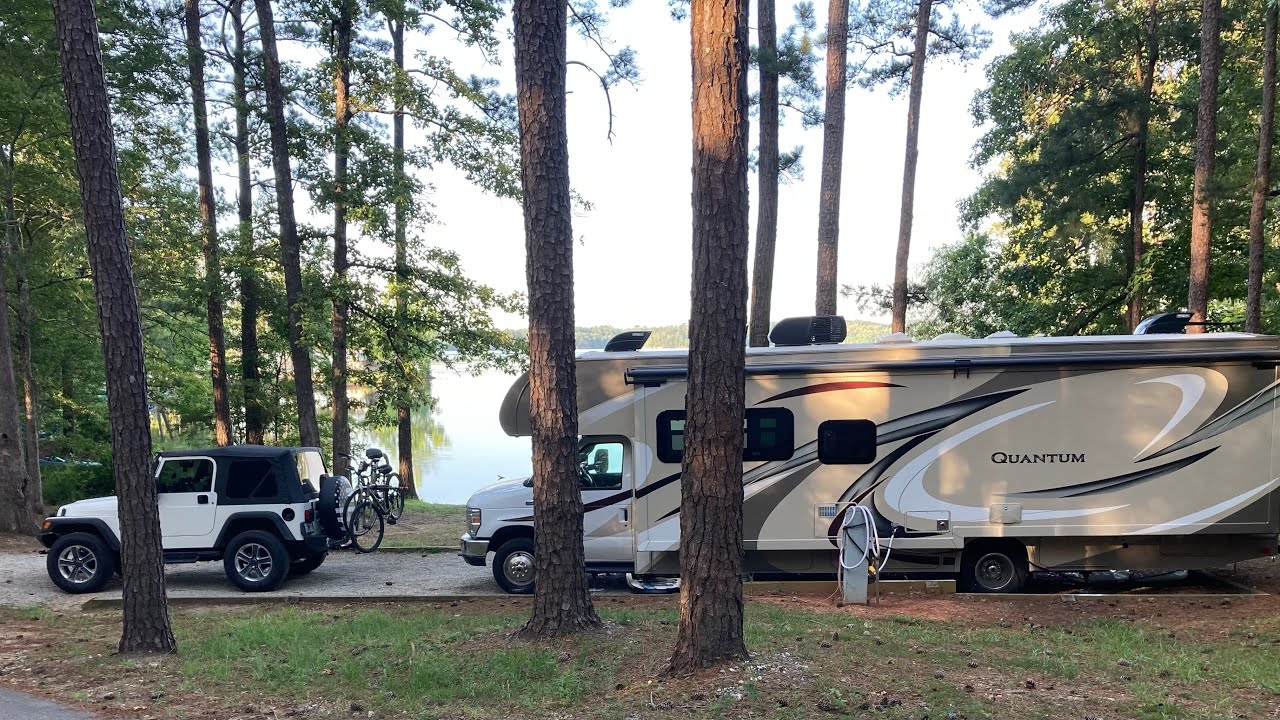 Dames ferry state park in Juliette , Ga. All campsites and a trip to Whistle stop cafe