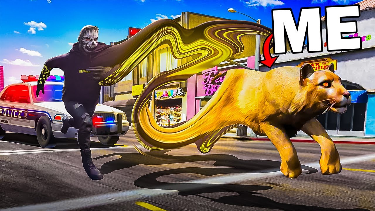 Животные-оборотни уничтожают полицейских в GTA 5 RP