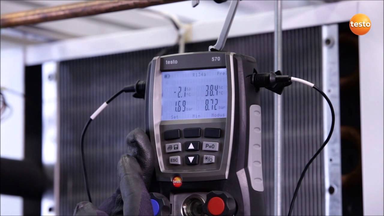 testo 570. Пусконаладка холодильной системы