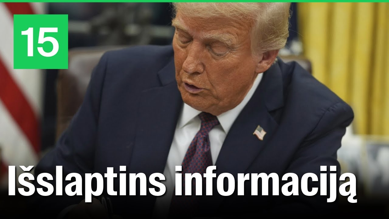 Donaldas Trumpas toliau pasira&scaron;inėja įsakymus: bus i&scaron;slaptinama informacija
