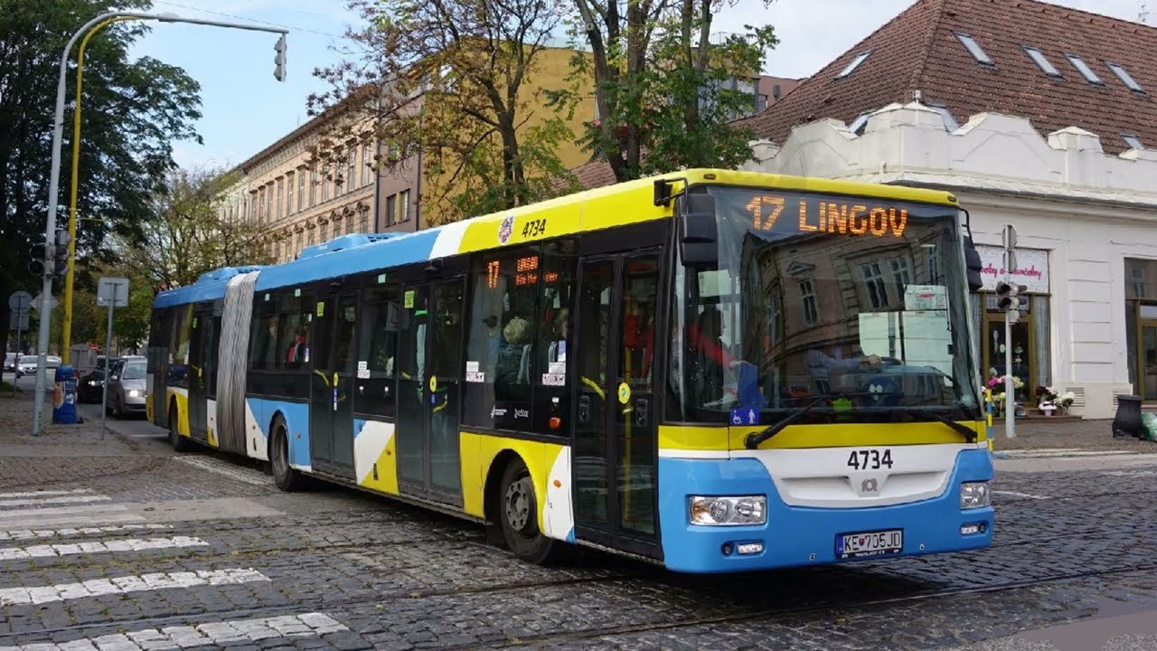 Bus MHD ride in Košice (Jazda Autobusom MHD v Košiciach) Linka 17 #3