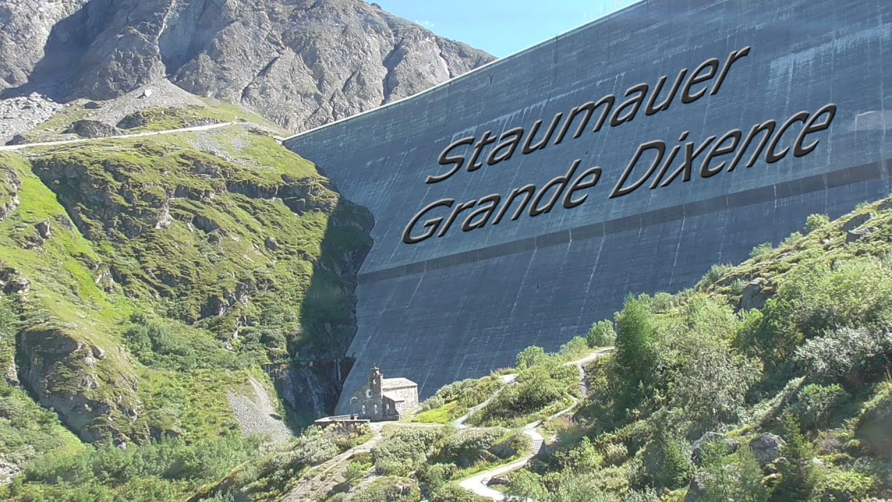 Schweiz 2019 - Tag 21: Die Staumauer Grande Dixence im Wallis / Le Barrage de la Dixence en Valais