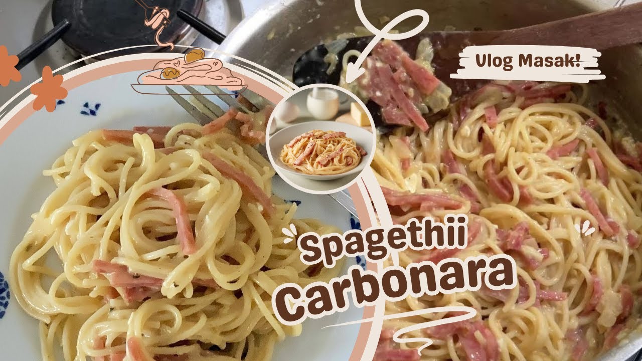 Spaghetti Carbonara Tanpa Susu! Pakai Telur, Rasanya Creamy Banget