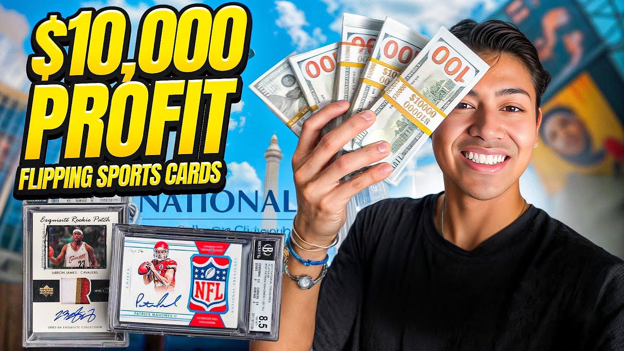 $10,000 PROFIT Challenge: Flipping Sports Cards at The National Card Show 2025