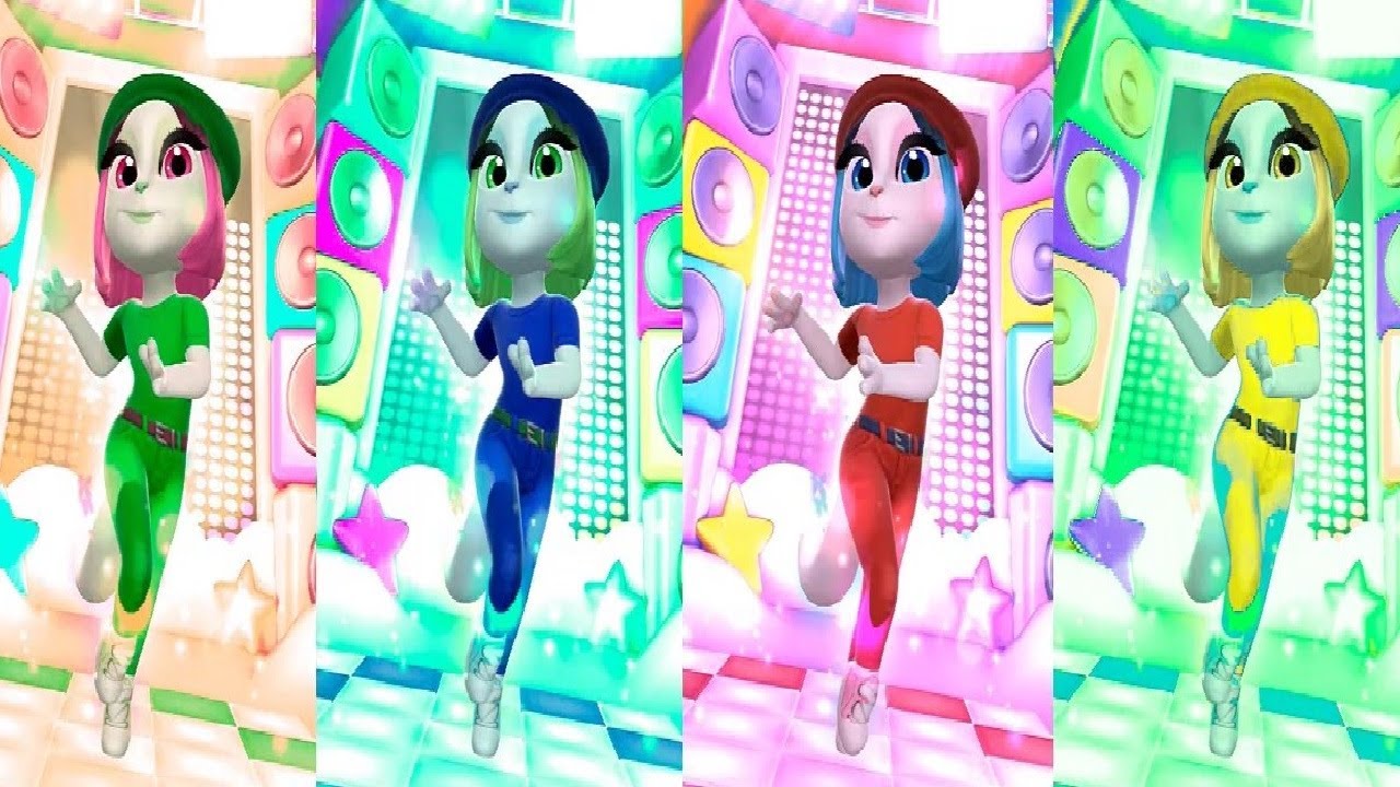 Colors Reaction My Talking Angela 2 (by Outfit7) - Android Gameplay HD