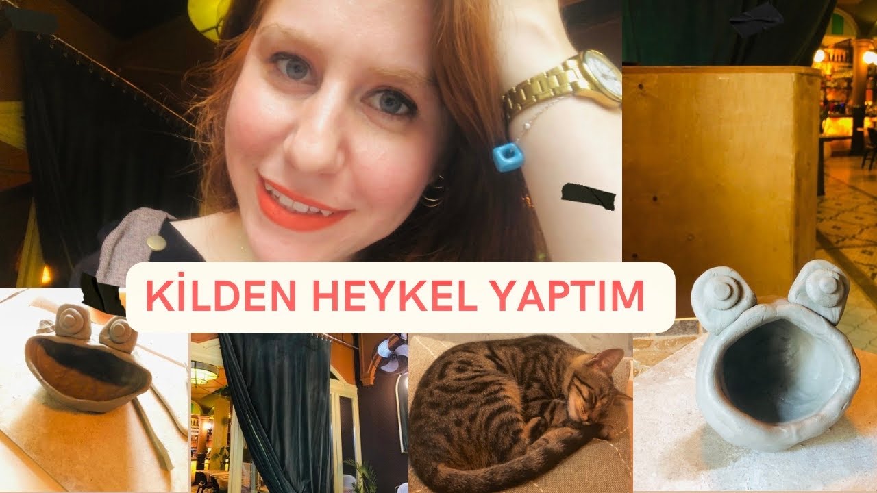 KİLDEN HEYKEL YAPMAYA ÇALIŞTIK | KİL HAMURU | VLOG | MEKANDA SANAT VAR #heykel #kil #istanbul