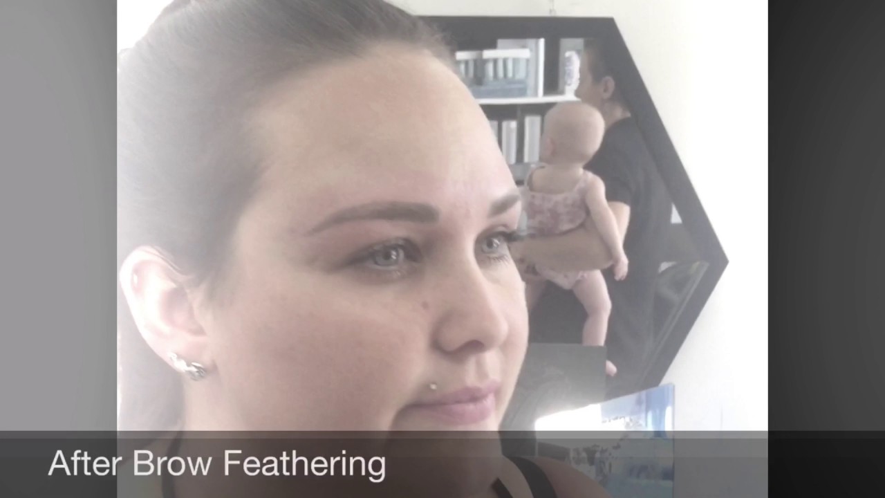 Brow Feathering Before & After