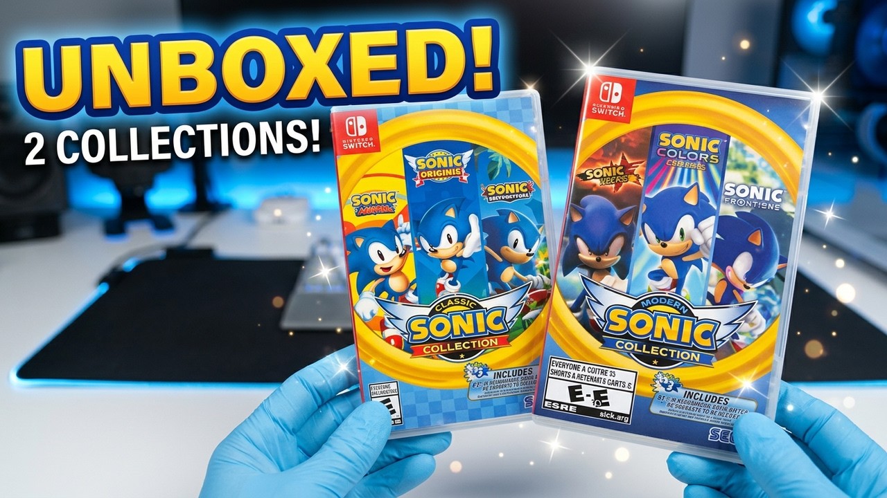Sonic Classic & Modern Collection Nintendo Switch Unboxing + Gameplay