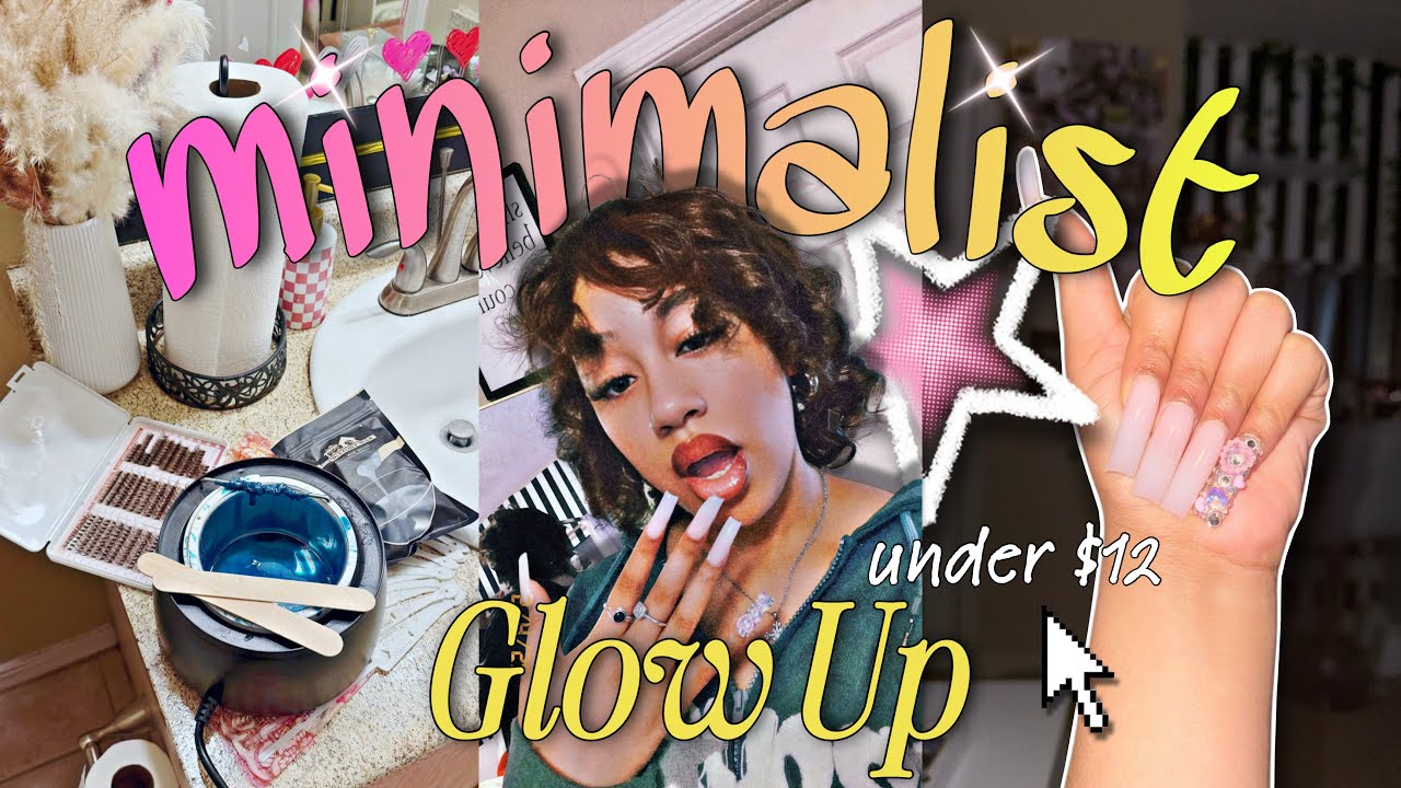 My DIY Glow Up Routine on a budget | Silk Press, Nails, Lashes, & more