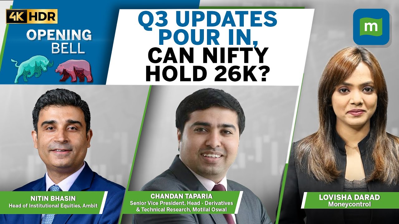 Live: Can Nifty hold 26,000 as Q3 updates trickle in?&nbsp;| Opening Bell