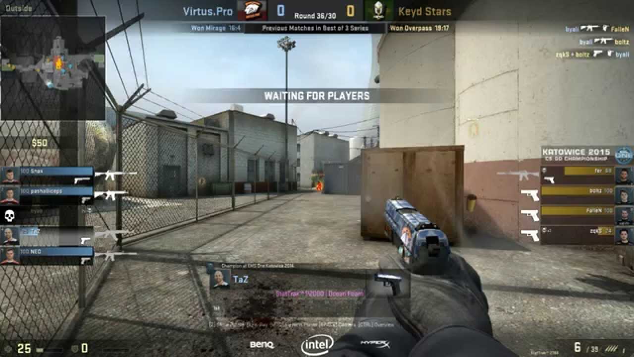 [POL] [POV] Virtus.Pro vs Keyd Stars - Map 3 @ ESL One Katowice 2015 [50fps]