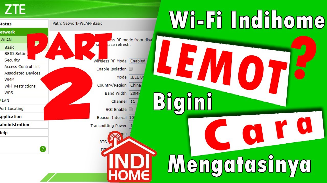 WIFI INDIHOME LEMOT BEGINI TRIK 100% BERHASIL MENGSTABILKAN INTERNET INDIHOME ANDA !! Part 2