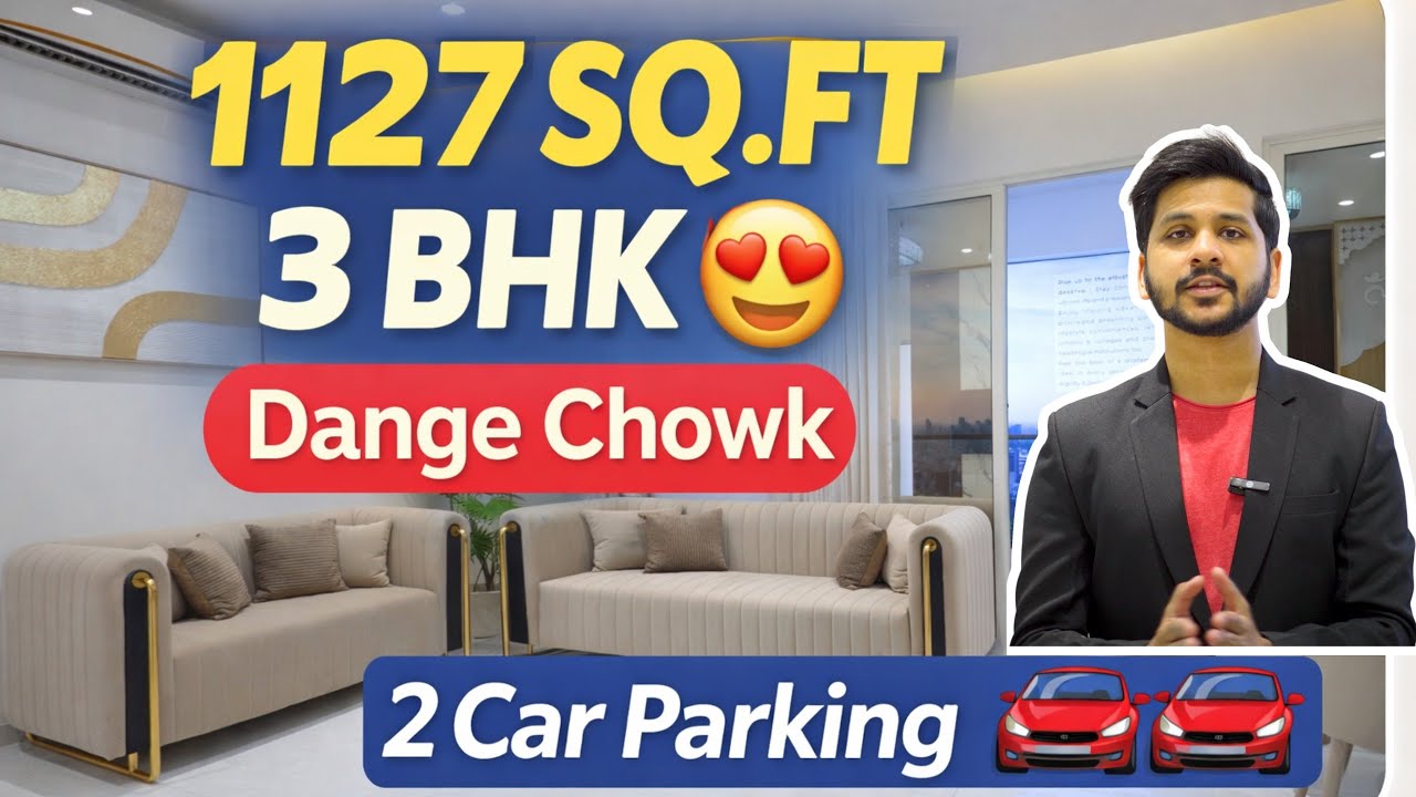 Perfect 3 BHK layout at Aundh-Ravet BRTS road with 2 car parkings! 9922441601