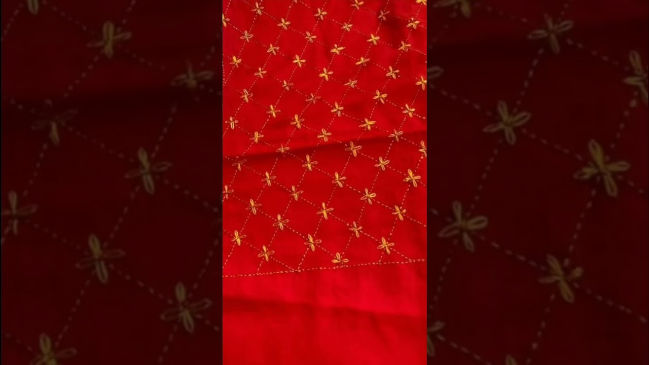 Hand made phulkari work 