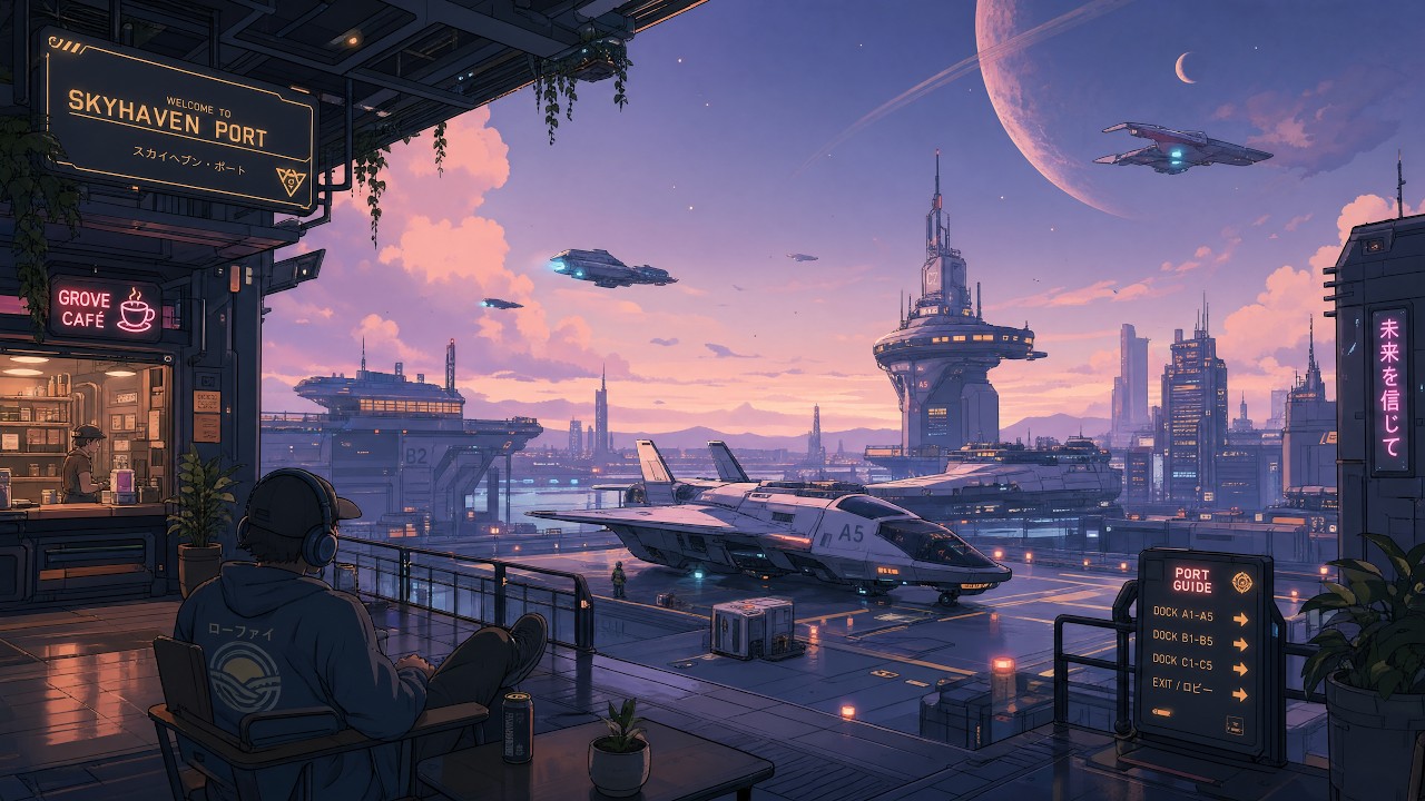 waiting for the last flight off-world ~ lofi beats to relax and drift away to