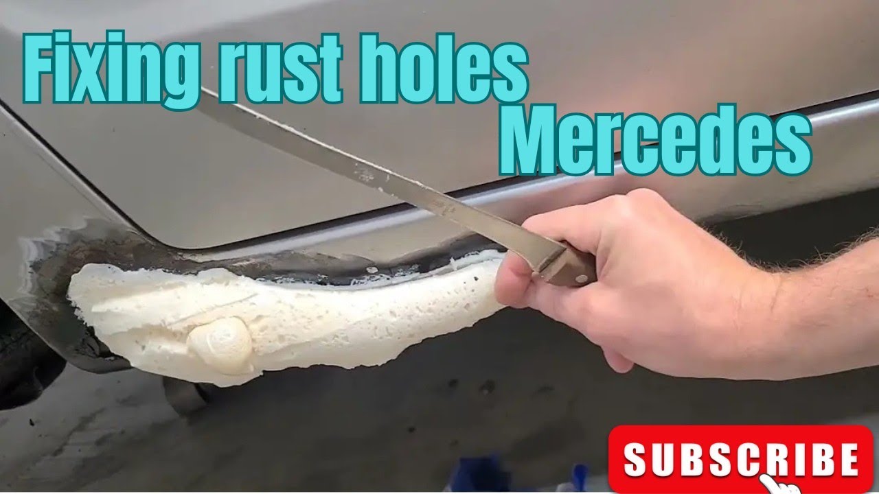 how to fix rust holes on car 🚗 or truck 🚛| how to fix rust holes on a mercedes Benz