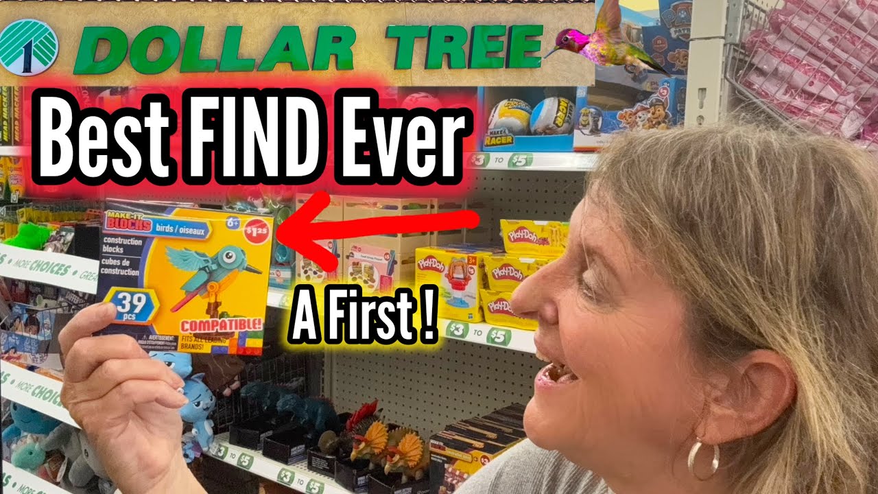 Dollar Tree LAST of Deals HUMMINGBIRDS Flowers Lego Dupes Building Blocks Garden & Fountain Supplies