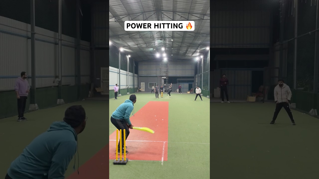 Power Hitting 🔥 Amazing Hard-Hitting Batting in Box Cricket 🏏 #cricket #shorts #t20