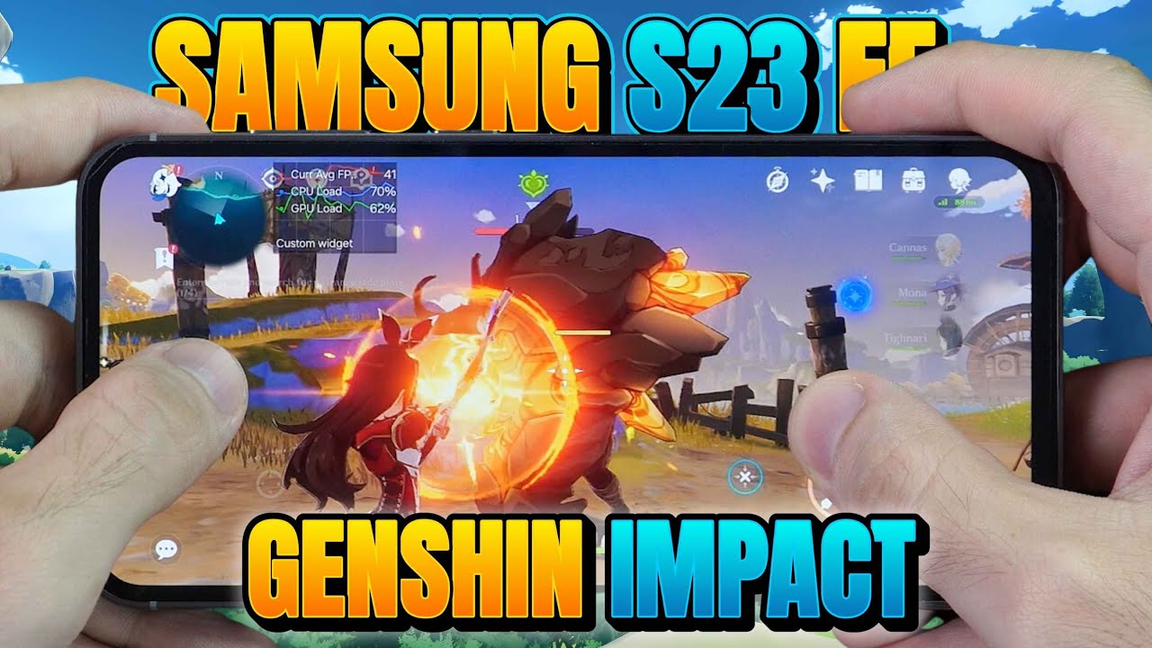 Samsung S23 FE Exynos 2200 Genshin Impact Gaming test 2024