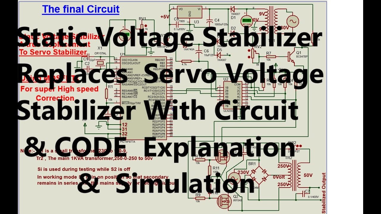 How to make a Static Voltage Stabilizer replacing a Servo voltage stabilizer