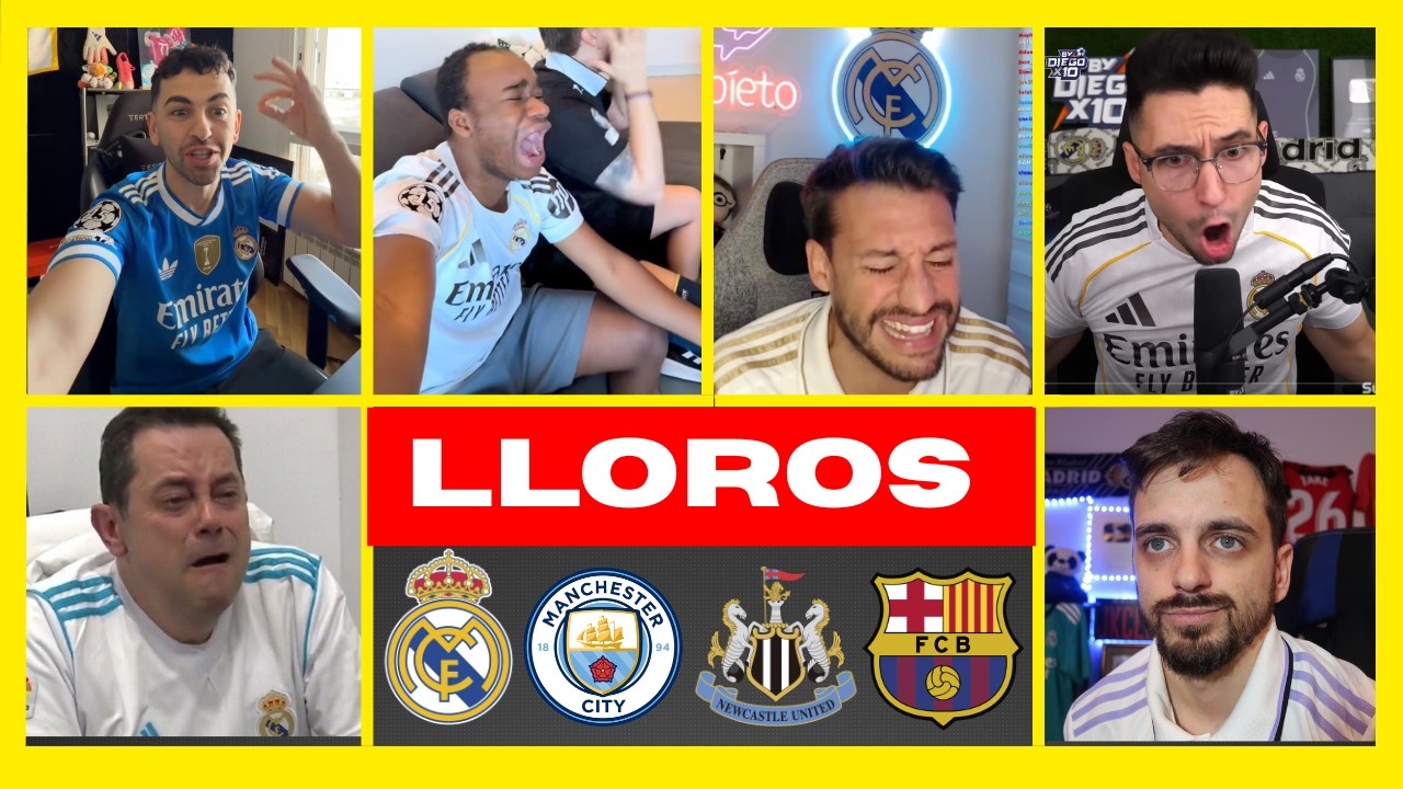 💥 REACCIONES Y LLOROS MADRIDISTAS AL SORTEO DE CHAMPIONS  CITY vs. MADRID | NEWCASTLE vs. BARÇA 🔥
