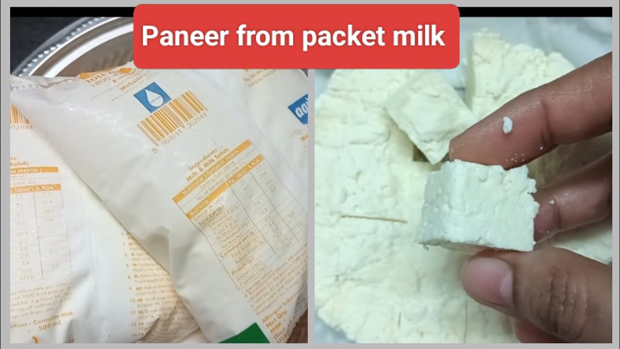 Paneer from packet milk #how to make paneer at home#healthy#proteinrich 