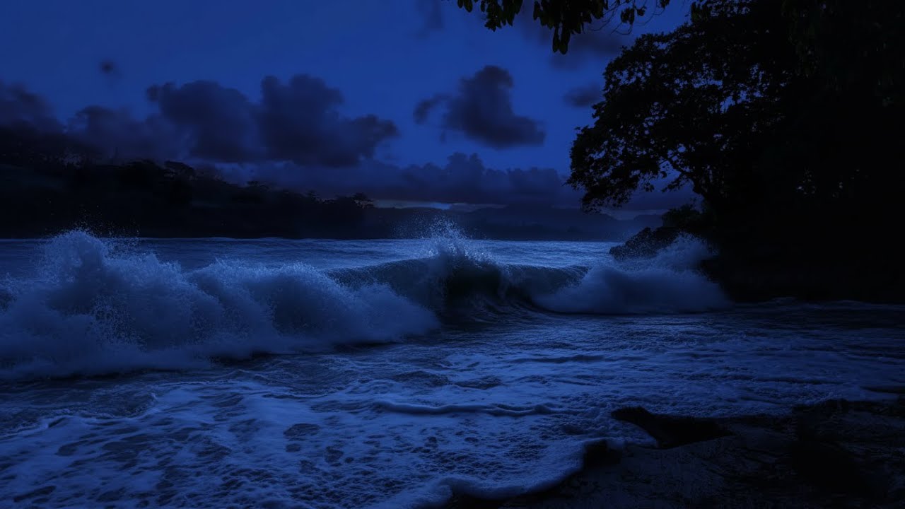 Ocean Waves for Relaxation 🌊 | Calming Ocean Sounds (Dark Screen)