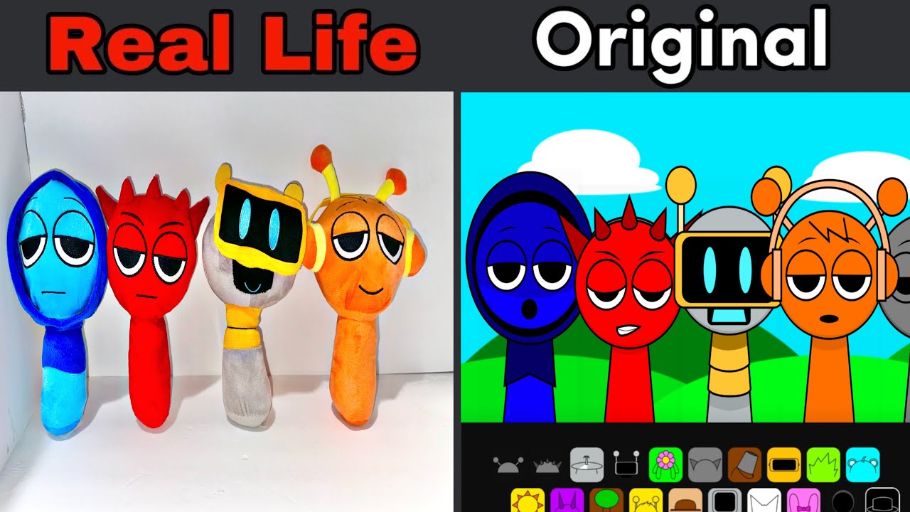 Real Life Sprunki Plush Vs Original