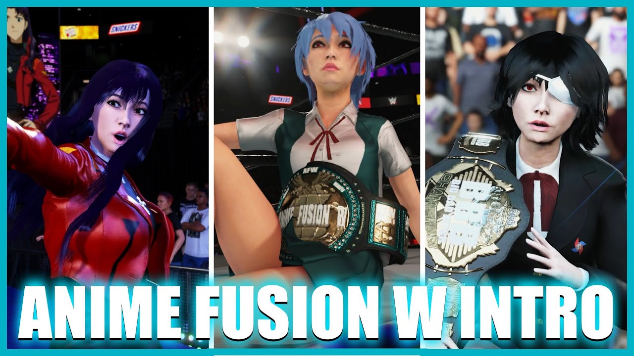 MY APRIL 2025 ANIME INTRO ON WWE 2K24 | AFW INTRO | Anime Fusion W Opening | 4K Intro