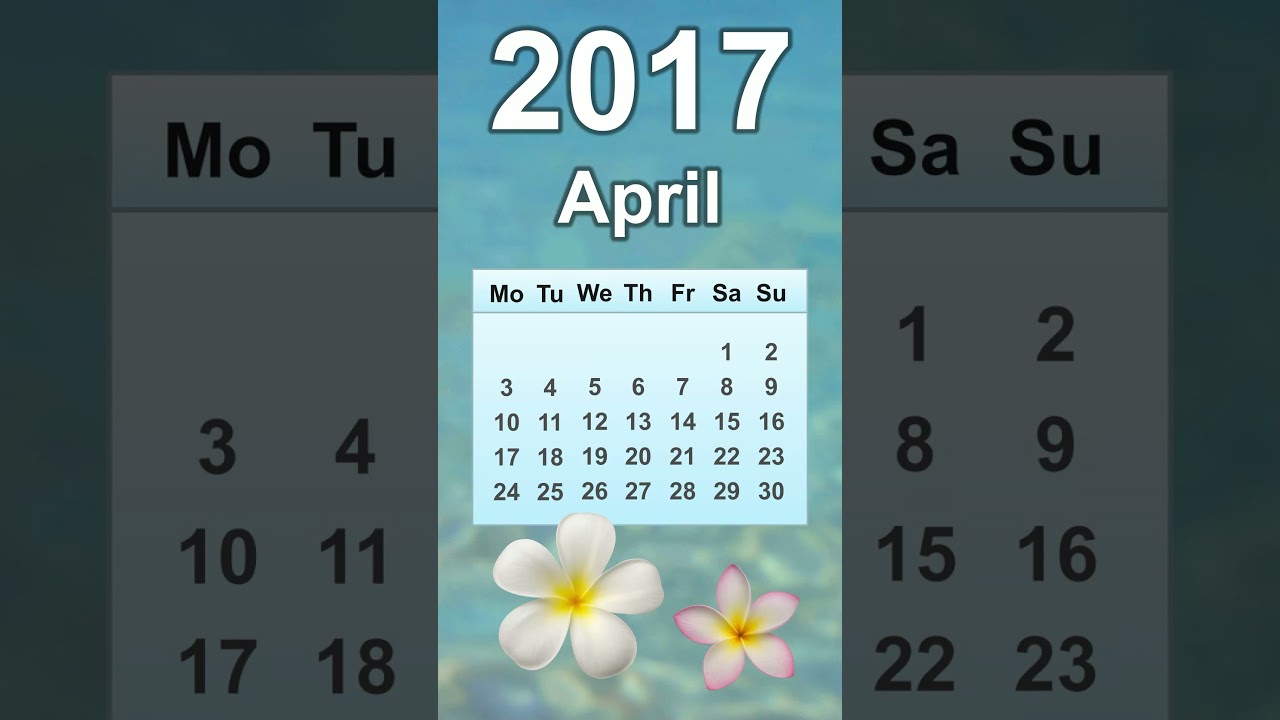 April 2017 Calendar
