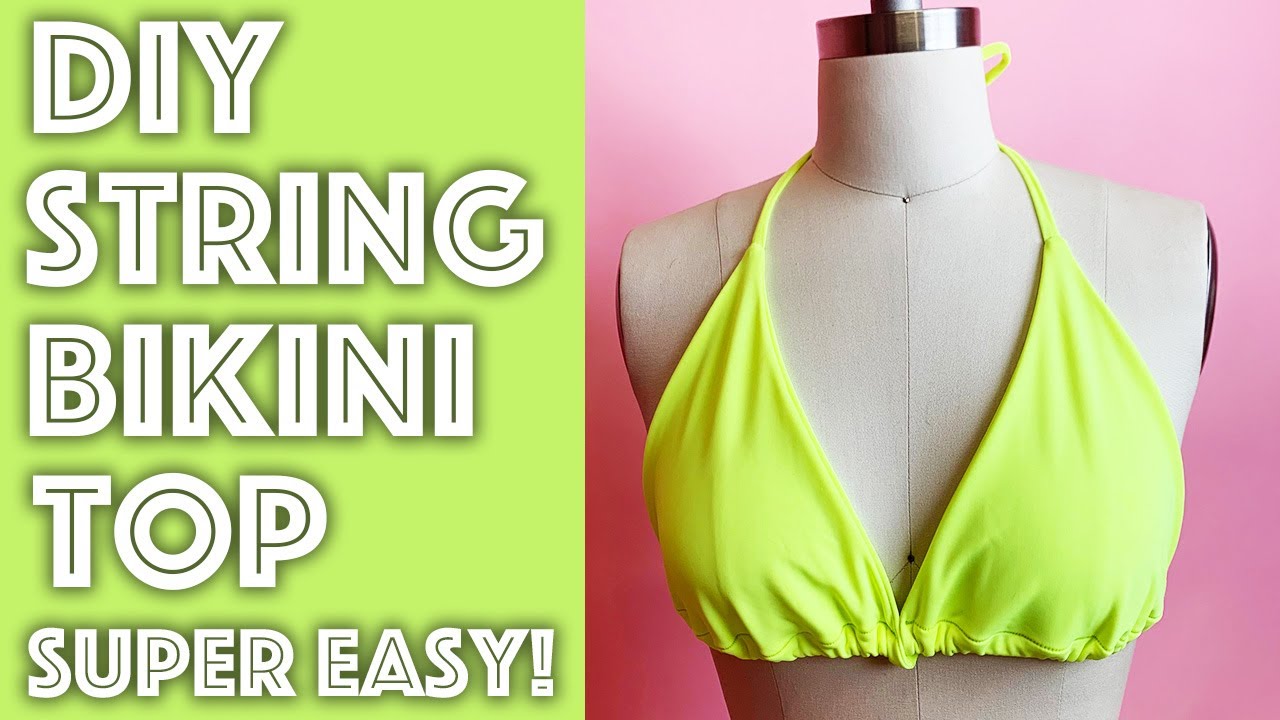 DIY Easy String Bikini Top With Pattern | Sew Anastasia