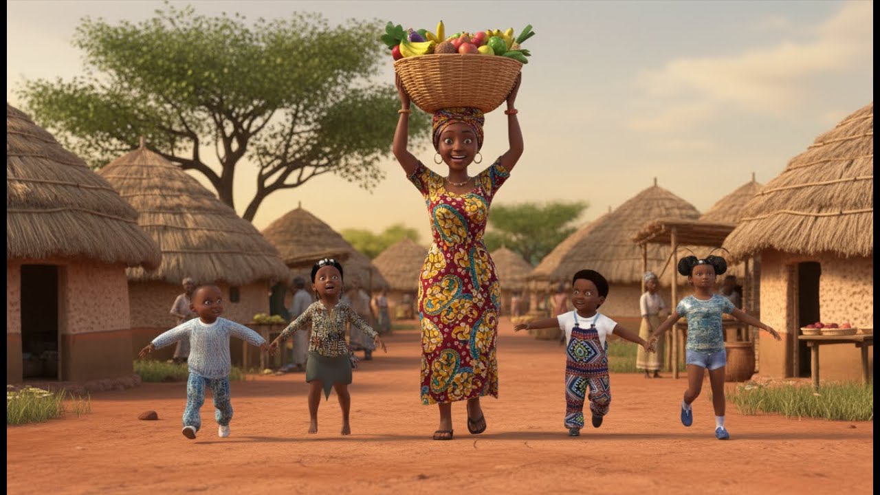 Maman Amara revient du marché | B'ANGEL FRANÇAIS | Comptines avec bebe kameni | Bantu Angel Français