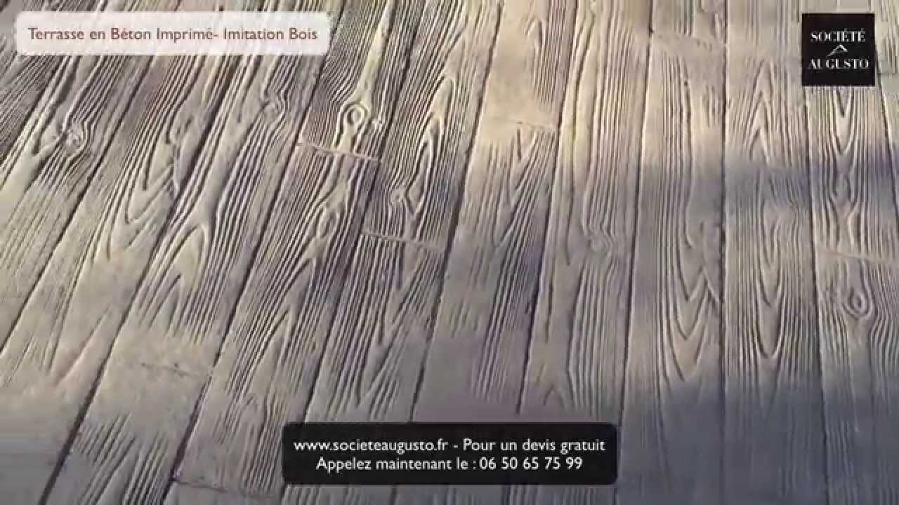 Terrasse en Béton Imprimé imitation Bois : les étapes de réalisation d'une Terrasse en Béton Imprimé