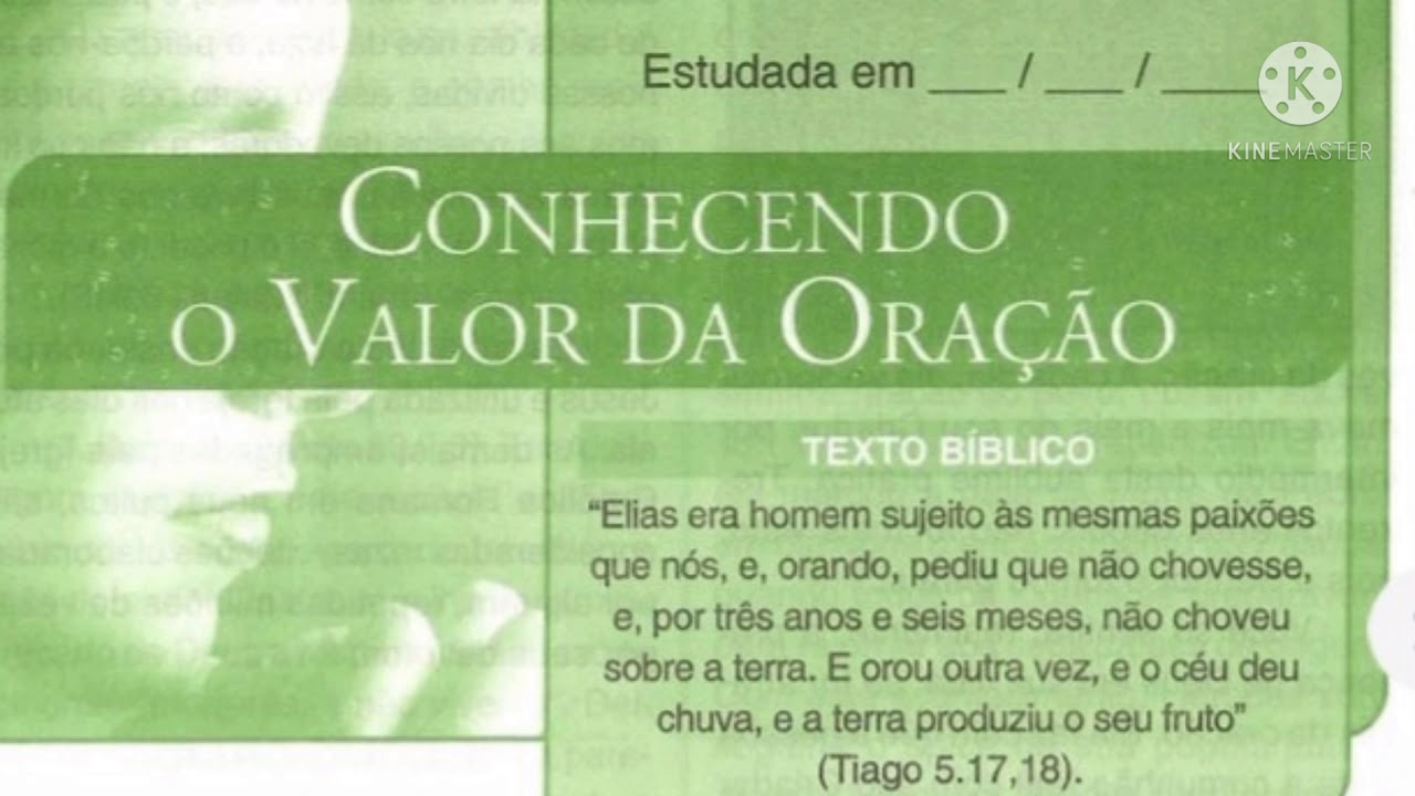 DISCIPULADO 1 LIÇÃO 5 CONHEÇENDO O VALOR DA ORAÇÃO