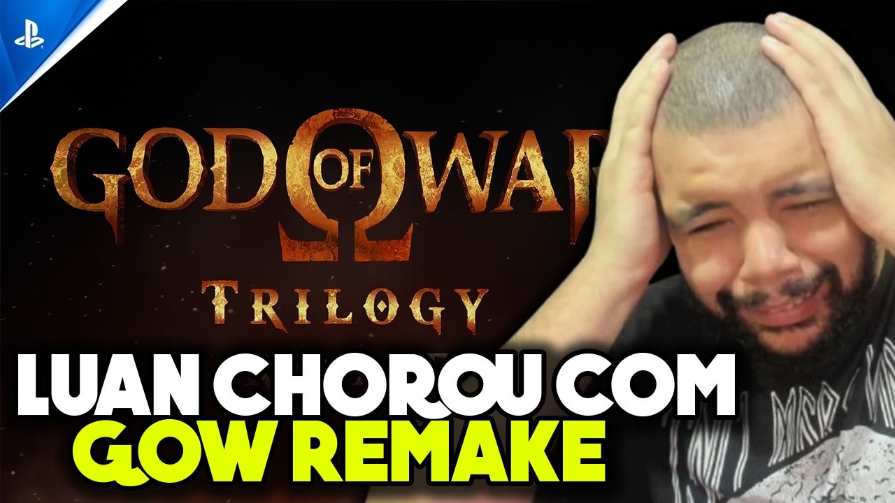 LUANGAMEPLAY FICA MALUCO COM GOD OF WAR TRILOGY REMAKE REAÇÃO