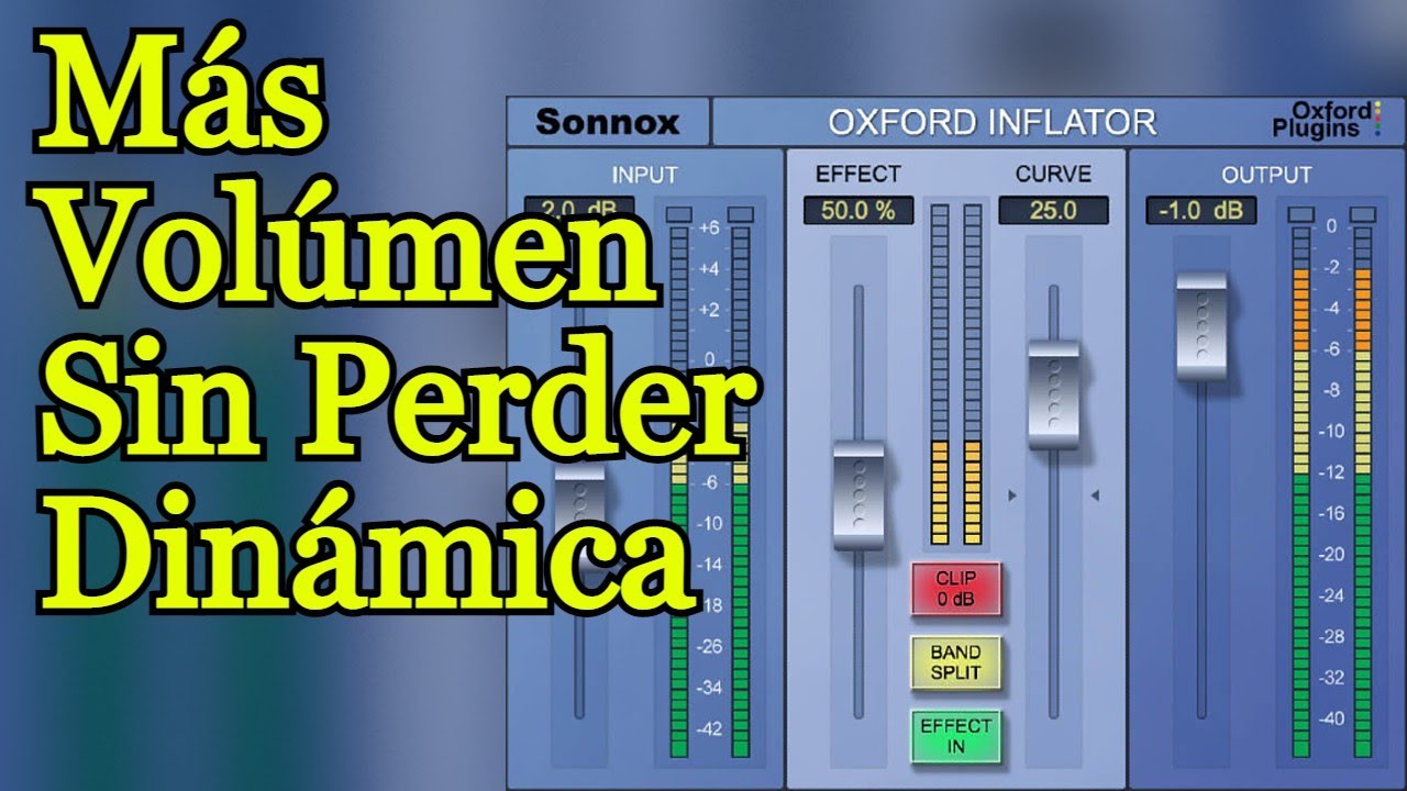 Como Incrementar el Volumen Percibido Sin Clipping o Perder Dinamica c/ el Sonnox Oxford Inflator