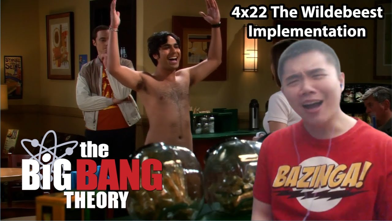 NEKKID RAJ ALERT! The Big Bang Theory 4x22- The Wildebeest Implementation Reaction!