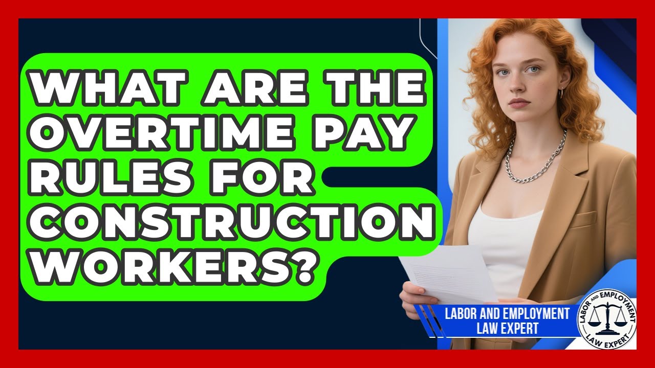 What Are the Overtime Pay Rules for Construction Workers? | Labor and Employment Law Expert News