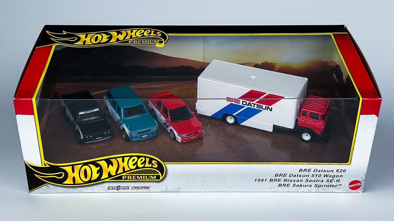 Unboxing 2024 Hot Wheels Premium Display Set - BRE Racing Team!