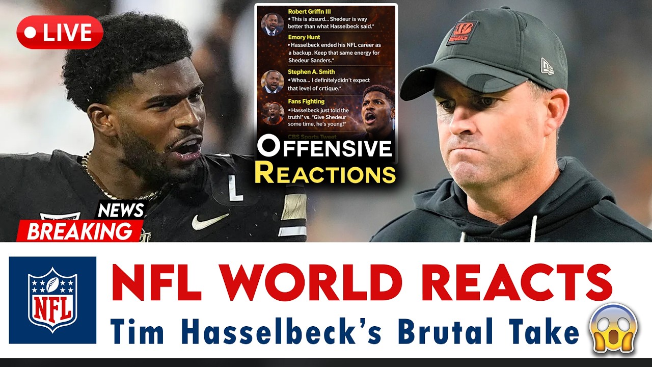 NFL World Reacts After Tim Hasselbeck’s Brutal Take on Shedeur Sanders