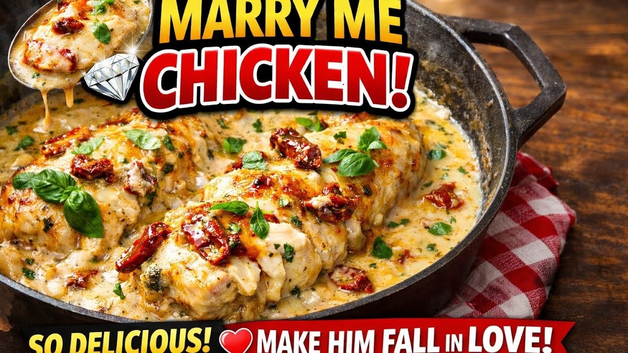Marry Me Chicken Recipe | Creamy Tuscan Chicken That’s SO Good It Proposes 💍