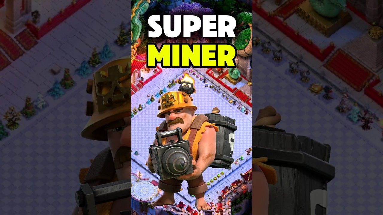 Super Miners With Super Archer Clone Blimp will Work at TH18 Legends! #coc #shorts #clashofclans