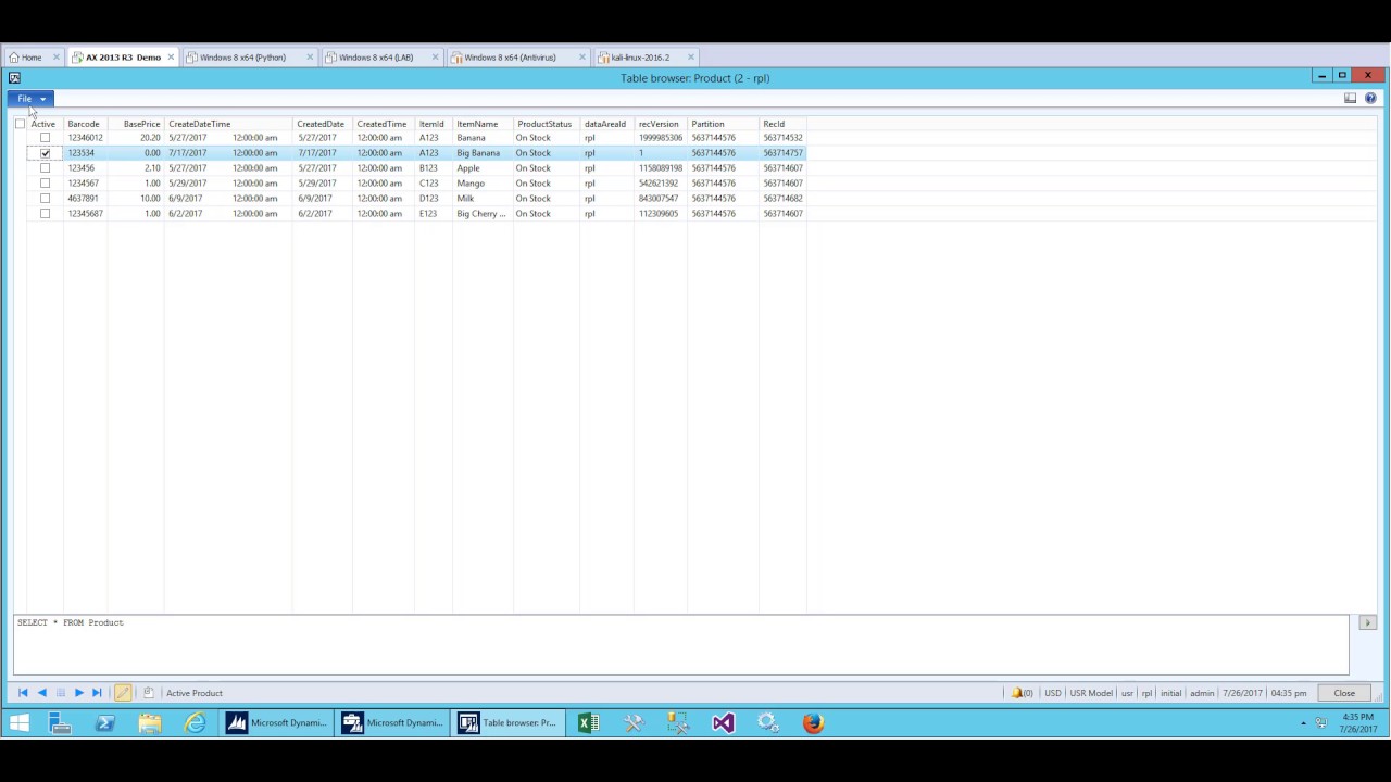 Microsoft Dynamic AX 2012 Technical Training:  Creating Index - Part 1