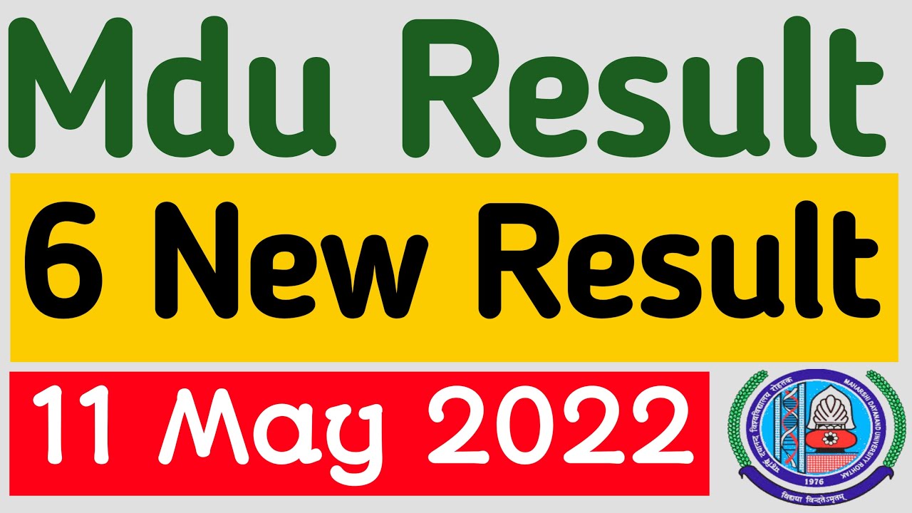 Mdu Result 2022 | Mdu result update | Mdu result | mdu bca result 2022 |  mdu latest result today